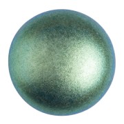 Cabochon rond en verre par Puca® 25 mm - Green Turquoise Metallic Mat x1|raw }}
