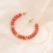 Perles rondelles forme fleur 6.5x7 mm - Doré à l'or fin x5