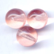 Perles en verre tchèque rondes  6 mm Rosaline x25|raw }}