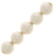 Perles rondes nacrées Preciosa - Round Pearl Maxima 6 mm - White x20