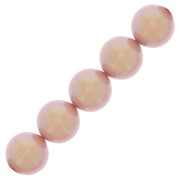 Perles rondes nacrées Preciosa - Round Pearl Maxima 6 mm - Pearlescent Pink x20
