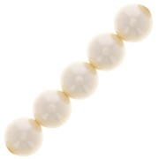Perles rondes nacrées Preciosa - Round Pearl Maxima 6 mm - Light Creamrose x20|raw }}