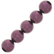 Perles rondes nacrées Preciosa - Round Pearl Maxima 6 mm - Light Burgundy x20|raw }}