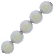 Perles rondes nacrées Preciosa - Round Pearl Maxima 6 mm - Pearlescent Grey x20