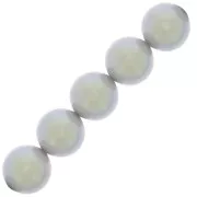 Perles rondes nacrées Preciosa - Round Pearl Maxima 6 mm - Pearlescent Grey x20