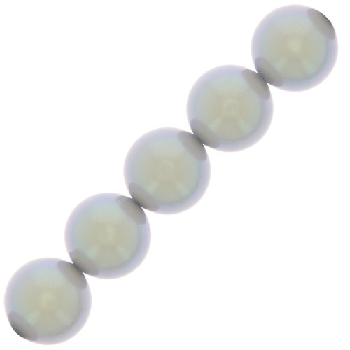 Perles rondes nacrées Preciosa - Round Pearl Maxima 6 mm - Pearlescent Grey x20