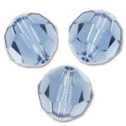 Perles rondes  PureCrystal 5000 6 mm Denim Blue x6|raw }}