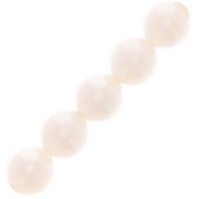Perles rondes nacrées Preciosa - Round Pearl Maxima 5 mm - Pearlescent Whitex25