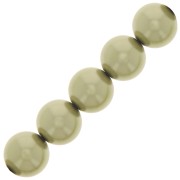 Perles rondes nacrées Preciosa - Round Pearl Maxima 5 mm - Light Green x25
