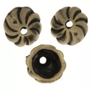 Coupelles striées 11 mm - Bronze x6