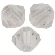 Perles toupies Preciosa - Rondelle Bead 4 mm - Crystal Argent Flare x30