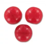 Perles en verre tchèque rondes  8 mm Red Corail x20