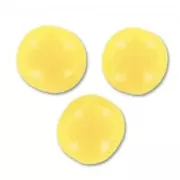 Perles en verre tchèque rondes  4 mm Opaque Jaune x50