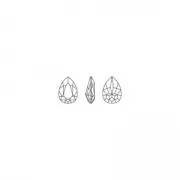 Cabochon PureCrystal 4320 18x13 mm - Crystal Ivory Cream Delite x1