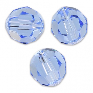 Perles rondes  PureCrystal 5000 6 mm Light Sapphire x6