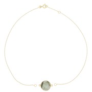 Tour de cou chaîne maille Forçat pour intercalaire - Plaqué Or 3 microns x35cm