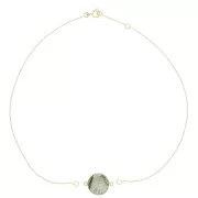 Tour de cou chaîne maille Forçat pour intercalaire - Plaqué Or 3 microns x35cm