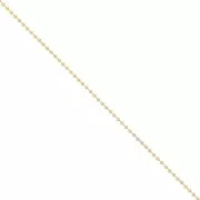 Chaîne maille Boule 2 mm - Plaqué Or 3 microns x50cm