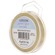 Fil de laiton Artistic Wire 0.81 mm - anti-ternissement x13.7m|raw }}