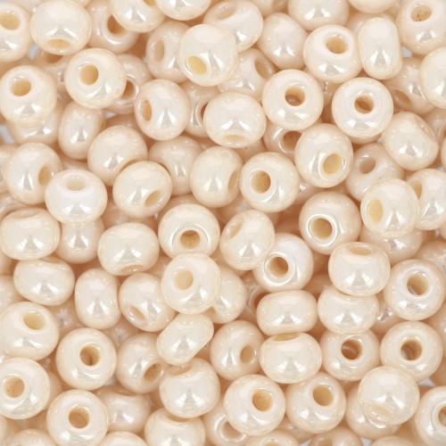 Preciosa Perles rocailles 6/0 4 mm - Crème Nacré x20g