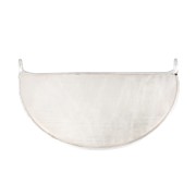 Intercalaire pour collier en pierre gemme 33x19mm - Argent 925 - Pierre de lune x1