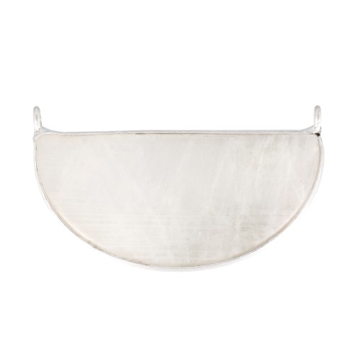 Intercalaire pour collier en pierre gemme 33x19mm - Argent 925 - Pierre de lune x1