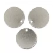 Sequins lisses 12 mm rhodié x5