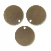 Sequins lisses 10 mm bronze x5