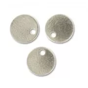 Sequins lisses  6 mm rhodié x10