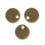 Sequins lisses  6 mm bronze x10