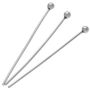 Clous tête boule 25x0.6 mm - Acier inoxydable 304 x10|raw }}