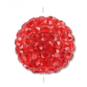 Ronde plasticine strass 10 mm Light Siam x1