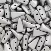 Perles en verre Vexolo 5x8 mm - Silver Mat x30