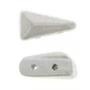 Perles en verre Vexolo 5x8 mm - Silver Mat x30