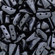 Perles en verre Vexolo 5x8 mm - Jet Hematite x30