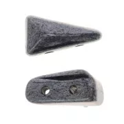 Perles en verre Vexolo 5x8 mm - Jet Hematite x30