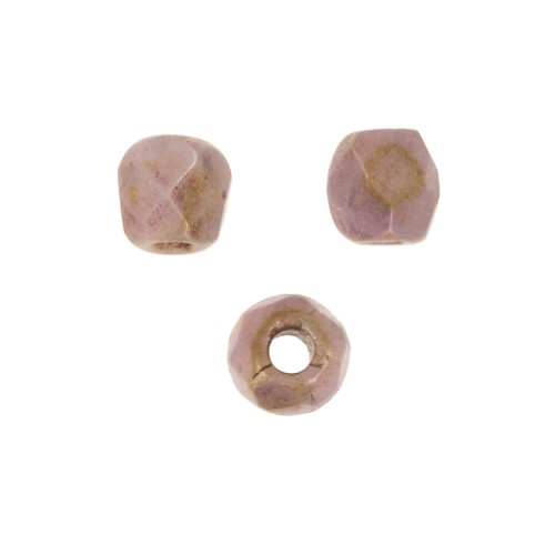 Facettes 2 mm véritable (True 2) White Lila Gold Luster x50