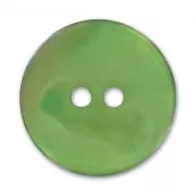 Bouton Nacre 15 mm Vert x1