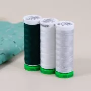 Fil à coudre polyester recyclé Gütermann - Blanc (n°800) x100m