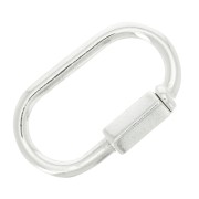 Fermoir ovale à visser 22x14 mm - Argent 925 x1