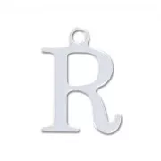 Breloque lettre R - 15 mm en Argent 925 x1