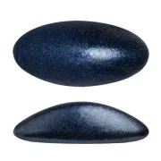 Athos 3D par Puca® cabochon ovale en verre 20x10 mm - Dark Blue Metallic Mat x1