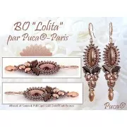 Athos 3D par Puca® cabochon ovale en verre 20x10 mm - Dark Blue Metallic Mat x1