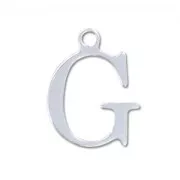 Breloque lettre G - 15 mm en Argent 925 x1