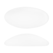 Athos 3D par Puca® cabochon ovale en verre 20x10 mm - Crystal Mat x1