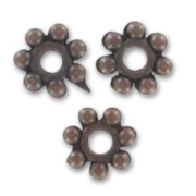 Intercalaires métal 4 mm cuivré vieilli x20