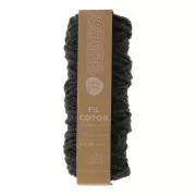 Cordon pour macramé en coton recyclé - Kesi Art - 4 mm - Charbonneux (n°01) x 45m