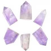Pointe Amethyste facetté - pierre gemme - taille aléatoire x1