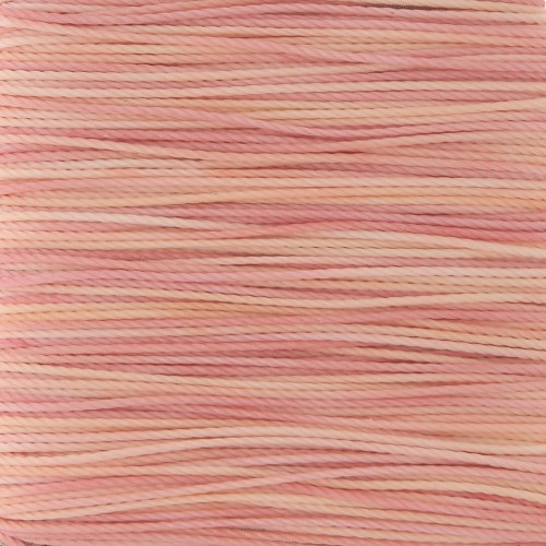 Fil Toho Amiet 0.5 mm - Fine Peach variegated x20m