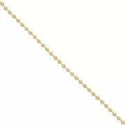 Chaîne maille boule 2 mm Doré à l'or fin x1m